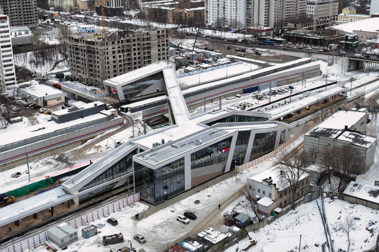 В Москве открыли пригородный вокзал Марьина Роща на МЦД-2