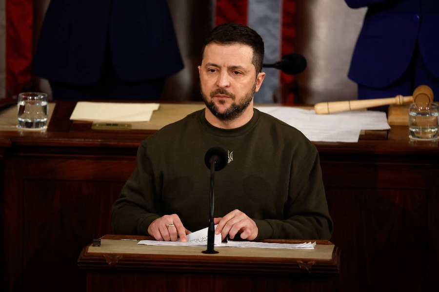 Президент Украины Владимир Зеленский. Обложка © Getty Images / Chip Somodevilla