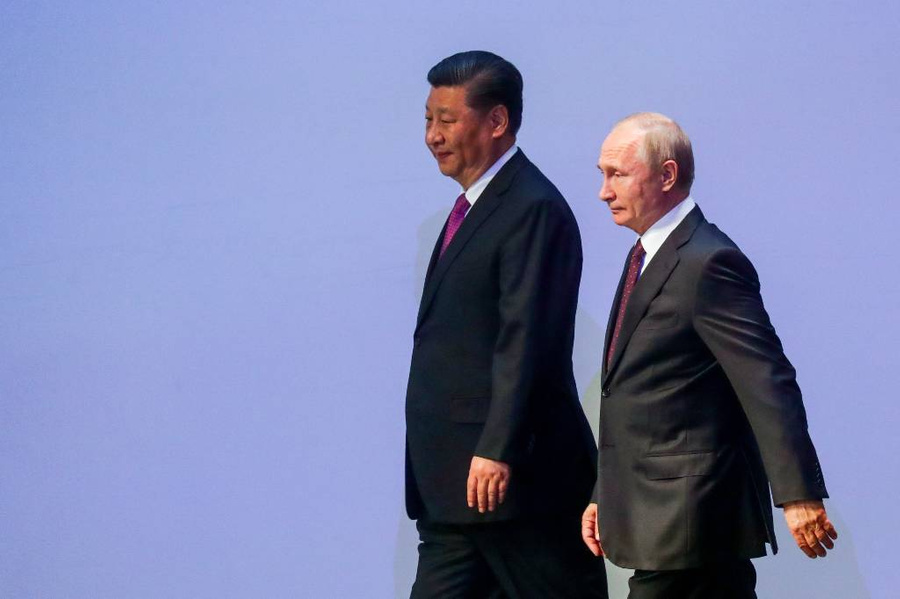 Президент РФ Владимир Путин и председатель КНР Си Цзиньпин. Фото © ТАСС / Вячеслав Прокофьев