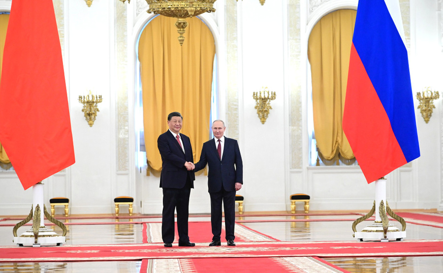 Президент РФ Владимир Путин и председатель КНР Си Цзиньпин. Фото © Кремлин