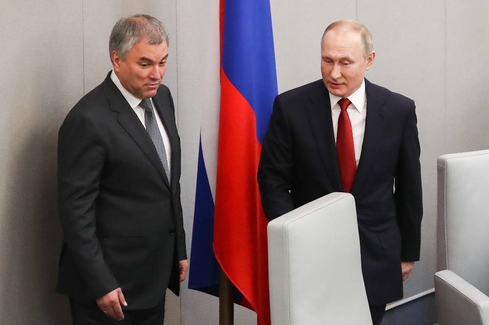Путин встретился с Володиным и обсудил вопросы законотворческой работы Госдумы
