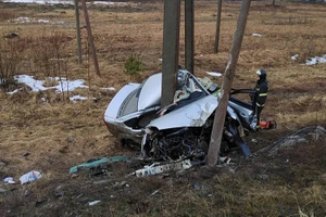В Санкт-Петербурге водитель иномарки погибла в ДТП, пытаясь скрыться от полиции