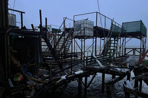 У причала в Одесской области во время шторма взорвалась морская мина