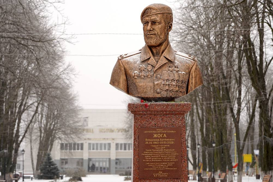 Памятник Герою РФ Владимиру Жоге. Обложка © ТАСС / Николай Тришин