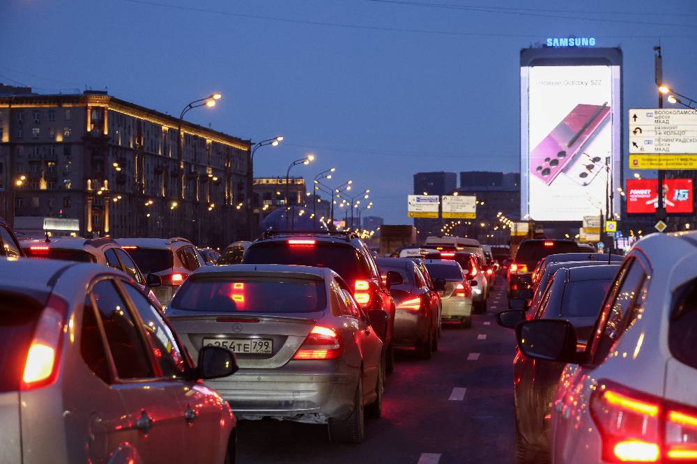 Длина заторов в Москве вечером 7 марта превысила 250 километров
