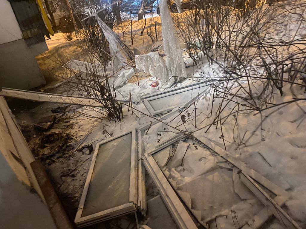Кадры с места взрыва на Липецкой улице в Москве. Фото © Telegram / Прокуратура Москвы