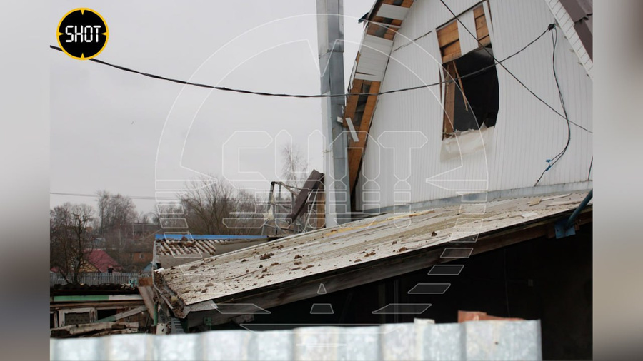 Разрушенный дом в Киреевске. Фото © SHOT