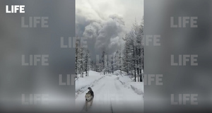 Появилось видео побега группы лесорубов от зловещего облака пепла с "камчатского Везувия"