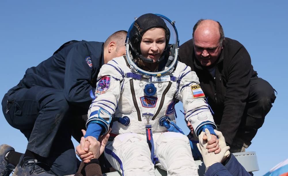 Пересильд призналась, что соблюла мужскую традицию с колесом автобуса перед полётом в космос