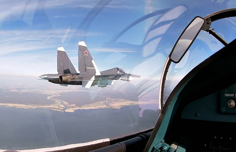 Российский Су-27 перехватил немецкий самолёт-разведчик над Балтийским морем