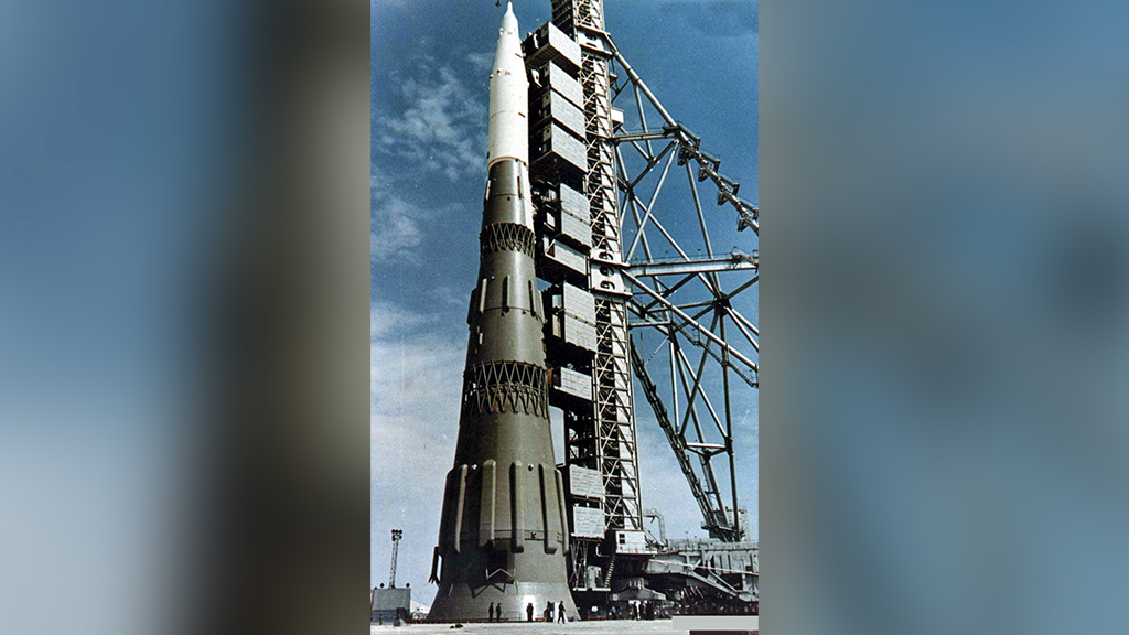 Ракета Н-1 для полётов к Луне и Марсу, разработанная в СССР в 1960–70-е годы. Фото © NASA / National Reconnaissance Office