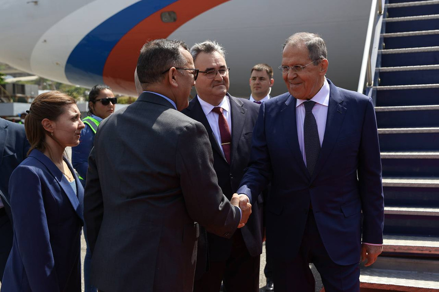 Лавров прибыл с рабочим визитом в Венесуэлу. Обложка © Telegram / МИД России