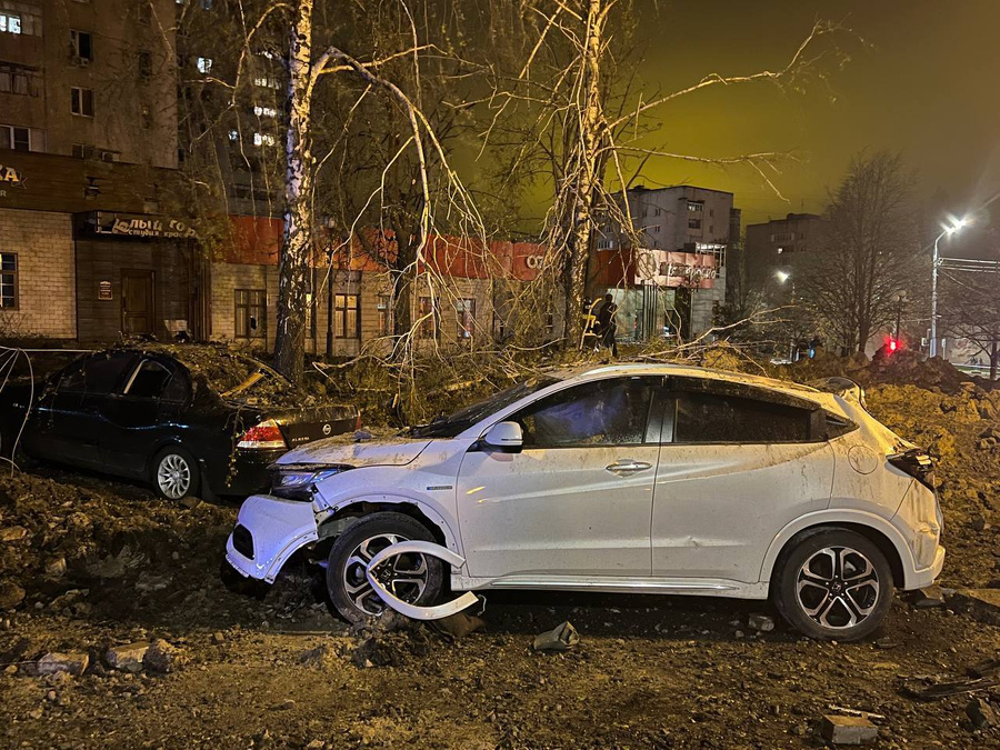 <p>Последствия взрыва в Белгороде. Фото © Telegram / Вячеслав Гладков</p>