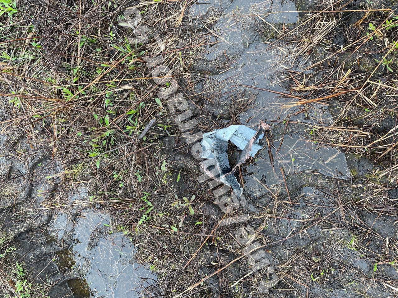Сбитый над Курской областью дрон ВСУ. Фото © t.me / gubernator_46
