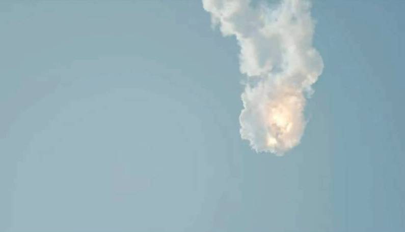 Момент взрыва ракеты Starship. Фото © ТАСС / IMAGO / Italy Photo Press