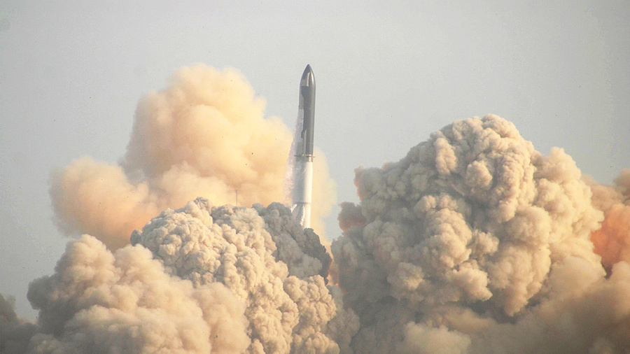 Запуск ракеты Starship. Обложка © ТАСС / EPA / ABRAHAM PINEDA-JACOME