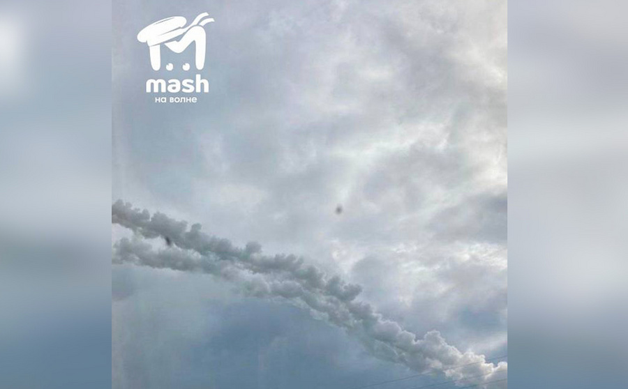 ПВО Крыма отразила атаку противника. Фото © t.me / Mash