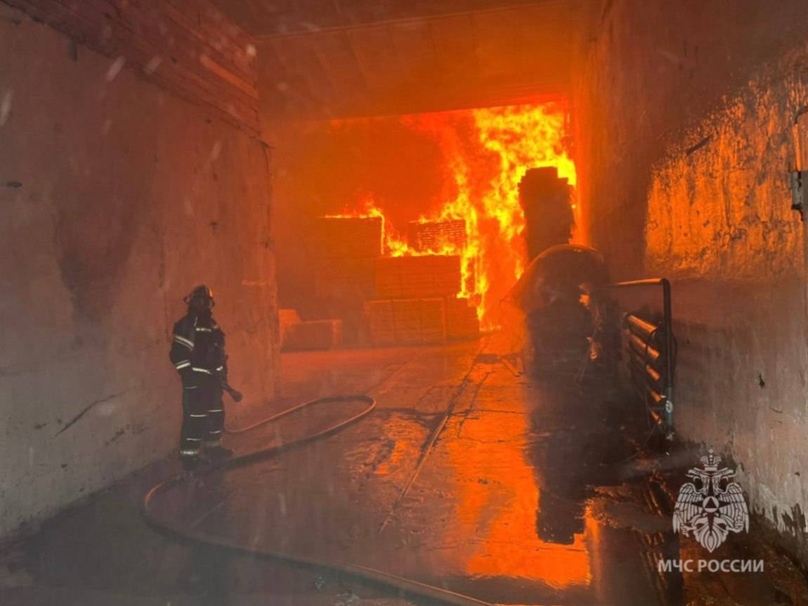 В приморском Лесозаводске подавили масштабный пожар на предприятии
