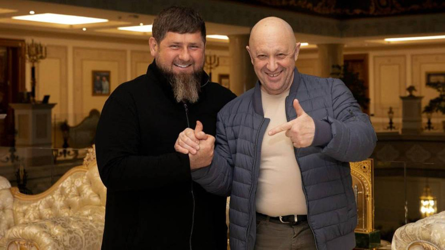 Рамзан Кадыров и Евгений Пригожин. Фото © Telegram / Kadyrov_95