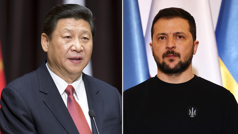 Си Цзиньпин, Владимир Зеленский. Фото © Shutterstock, © Getty Images / Jakub Porzycki / NurPhoto