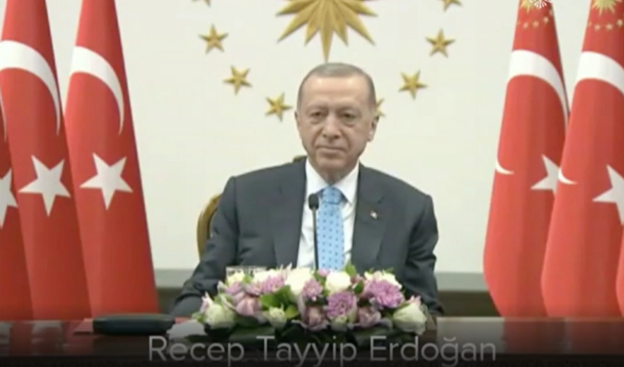 Президент Турции Реджеп Эрдоган. Обложка © Телеграм-канал "Кремль. Новости"