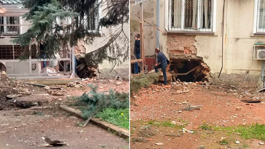 Последствия удара ВСУ по травматологическому центру в Донецке. Фото © телеграм-канал "ЧП Донецк Z"