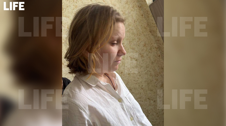 Дарья Трепова после задержания. Фото © LIFE