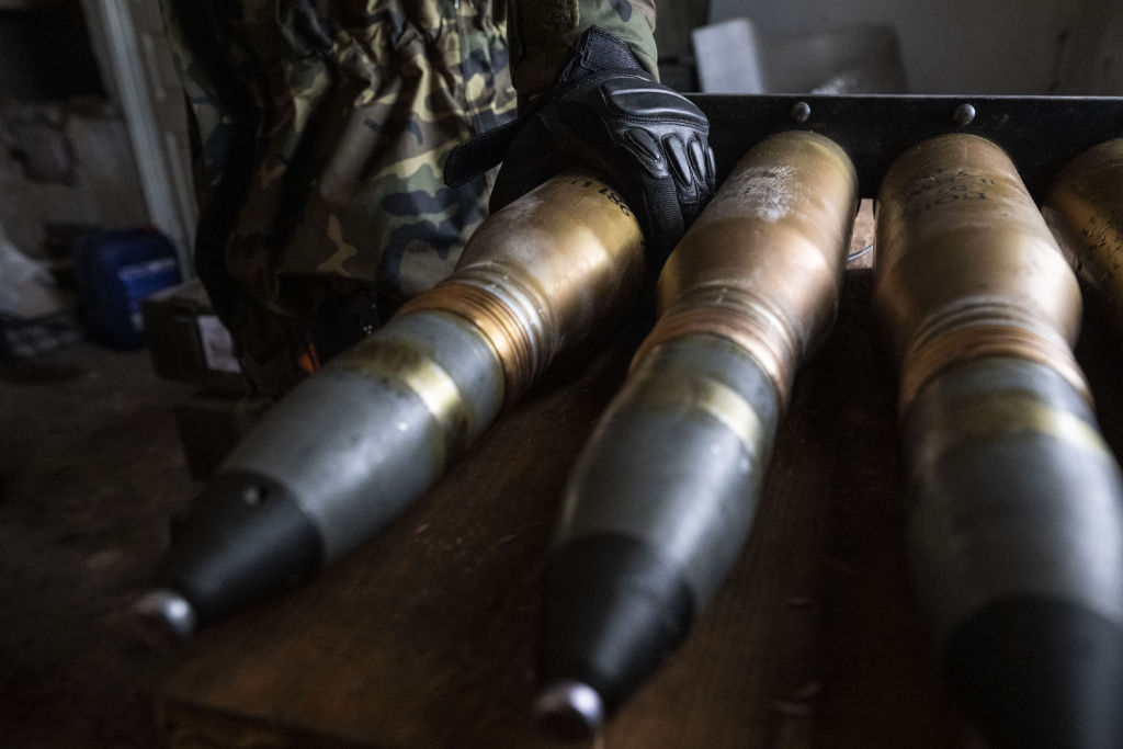 Артиллерийские боеприпасы армии Украины. Фото © Getty Images / Muhammed Enes Yildirim / Anadolu Agency