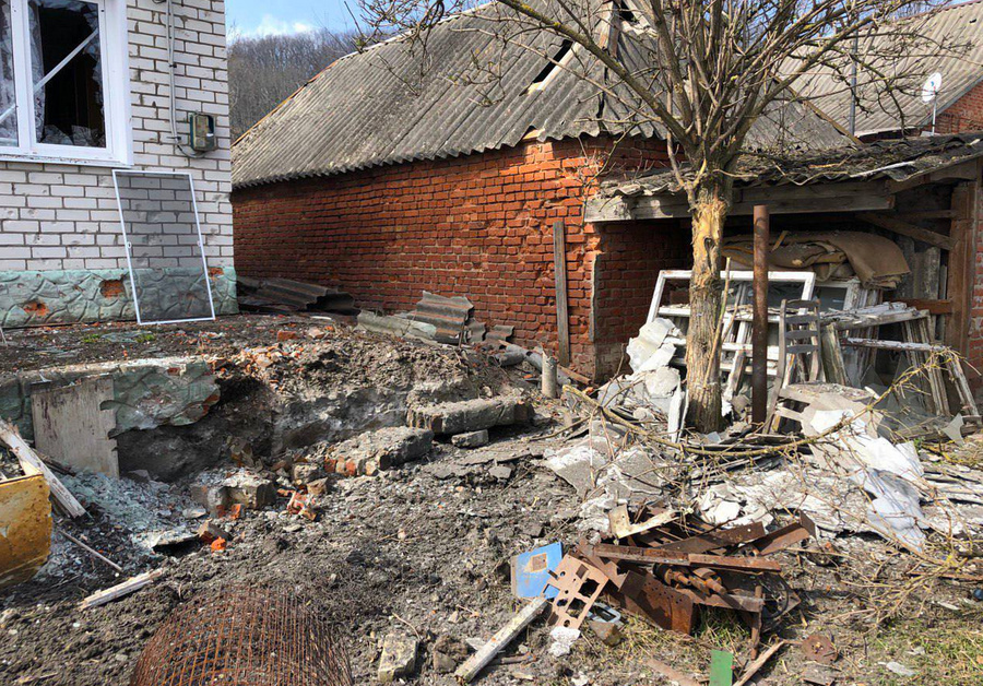 Украинские военные обстреляли село Новая Таволжанка Белгородской области. Фото © T.me / "Настоящий Гладков"
