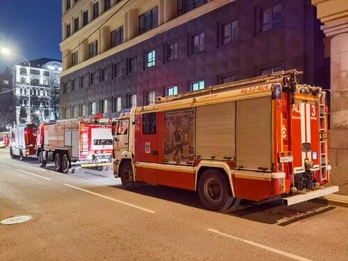 Огонь охватил грузинский ресторан Чичико в Москве