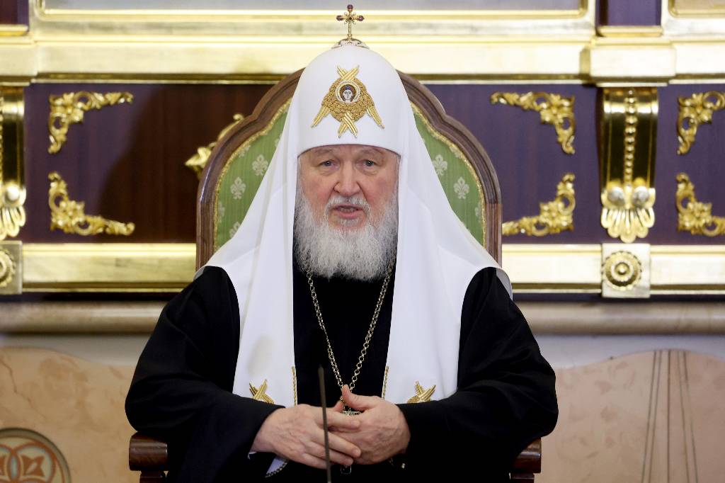 Патриарх Кирилл освятил вербу в храме Христа Спасителя