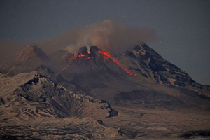 Землетрясение произошло в районе вулкана Шивелуч на Камчатке