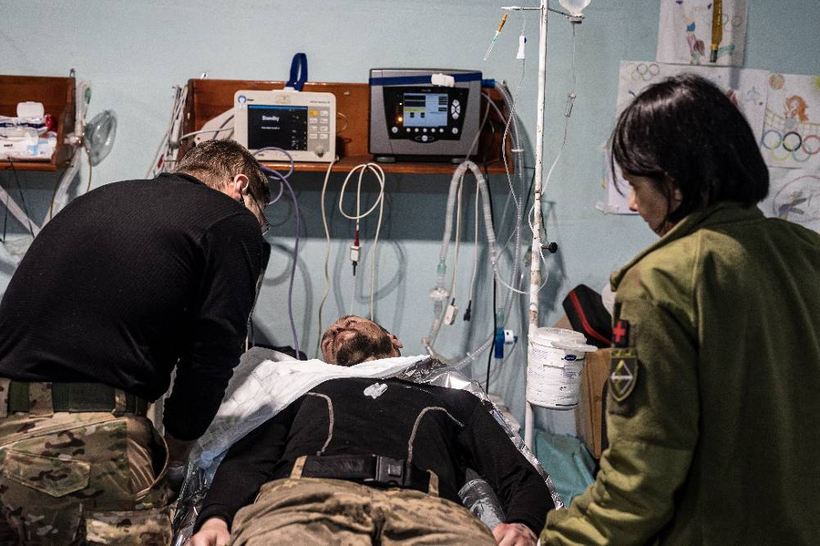 Госпиталь ВСУ недалеко от Артёмовской линии фронта. © Getty Images / Anadolu Agency / Diego Herrera Carcedo