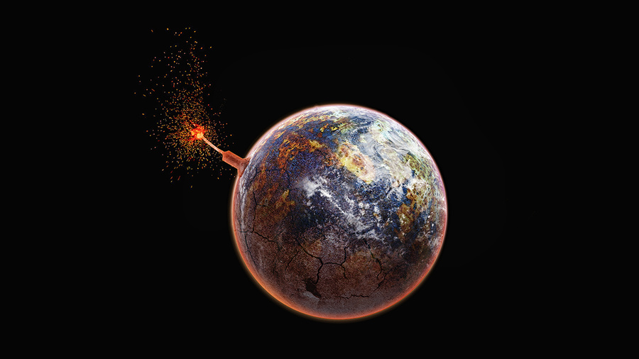 Энергия глобального потепления сопоставима со взрывами миллиардов атомных бомб. Обложка © Shutterstock