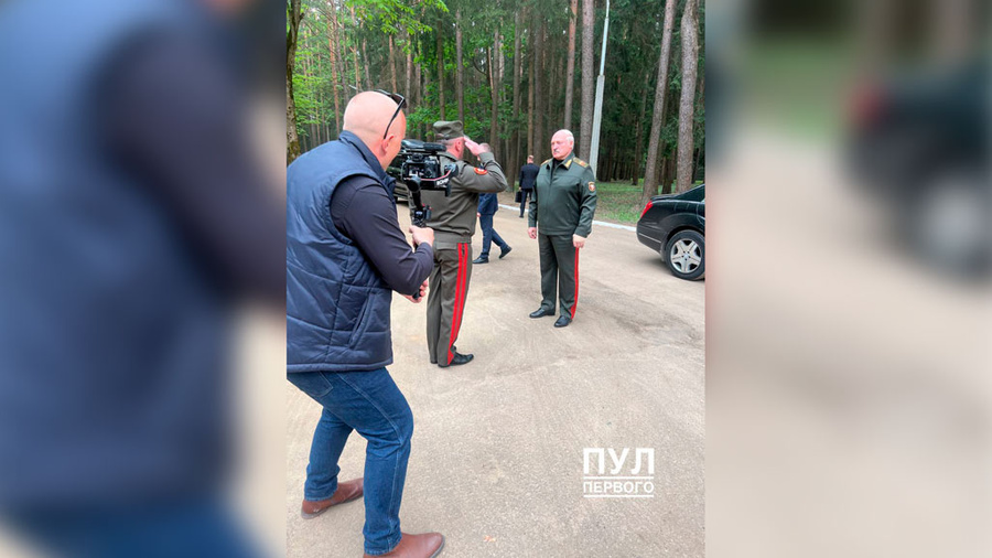 Александр Лукашенко появился на публике впервые с 9 мая. Фото © Телеграм-канал "Пул Первого"