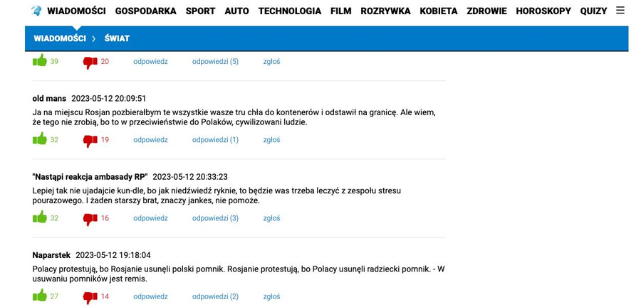 Скриншот © wiadomosci.dziennik.pl