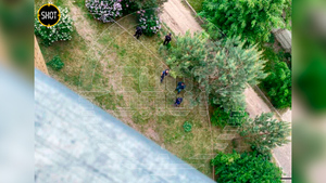 Лайф публикует первое фото с места падения дрона у многоэтажки в Белгороде