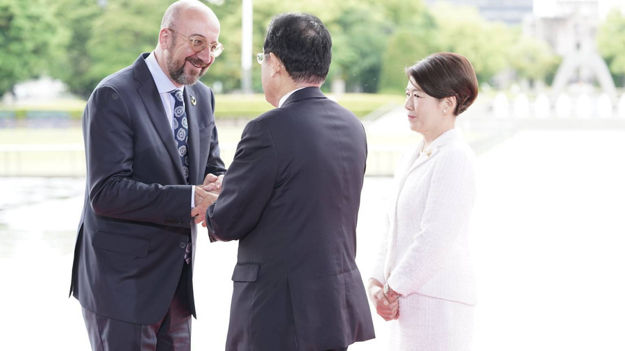 Лидеры G7 в Хиросиме в Парке мира. Фото © Официальный сайт G7