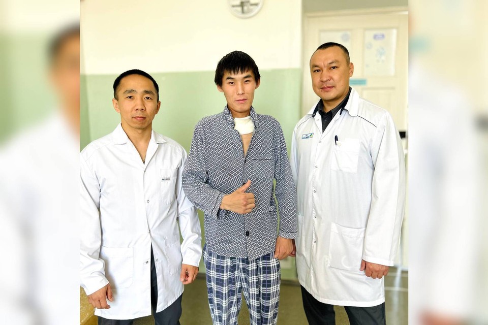 21-летний пациент из Бурятии, едва не погибший от флегмоны. Фото © РКБ имени Н.А. Семашко