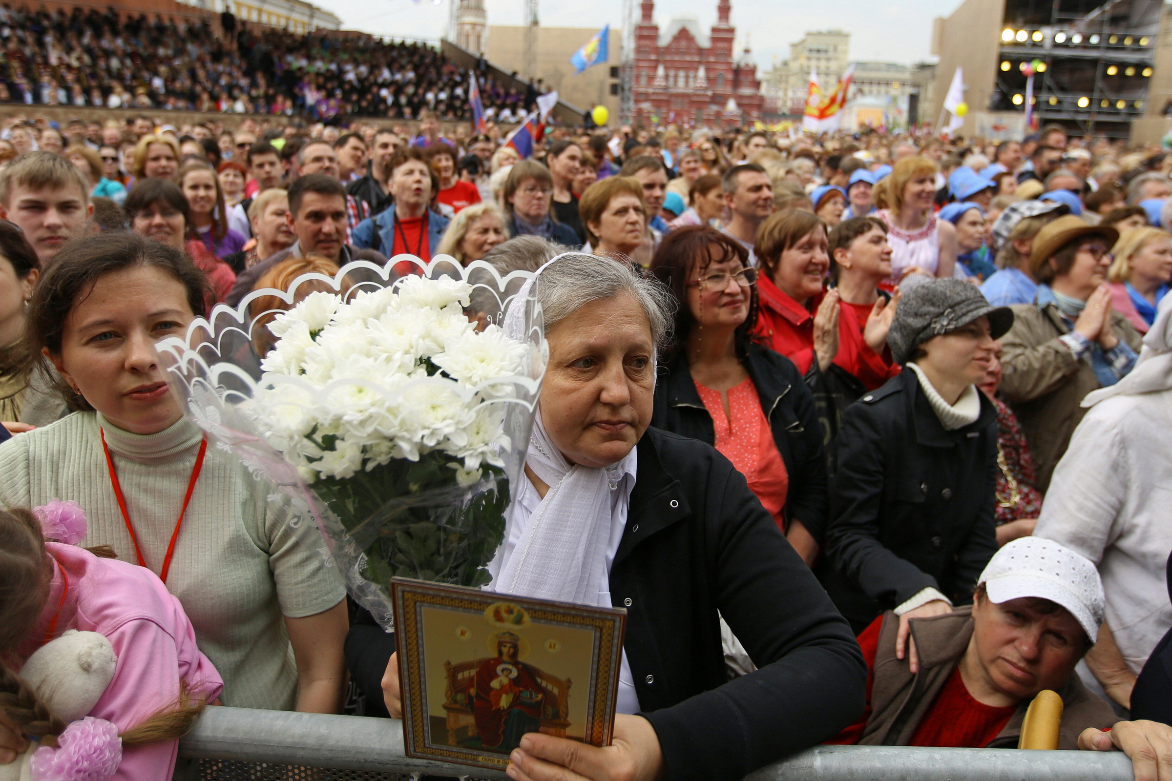 День славянской письменности и культуры на Красной площади в 2015 году.  Фото © Агентство "Москва" 