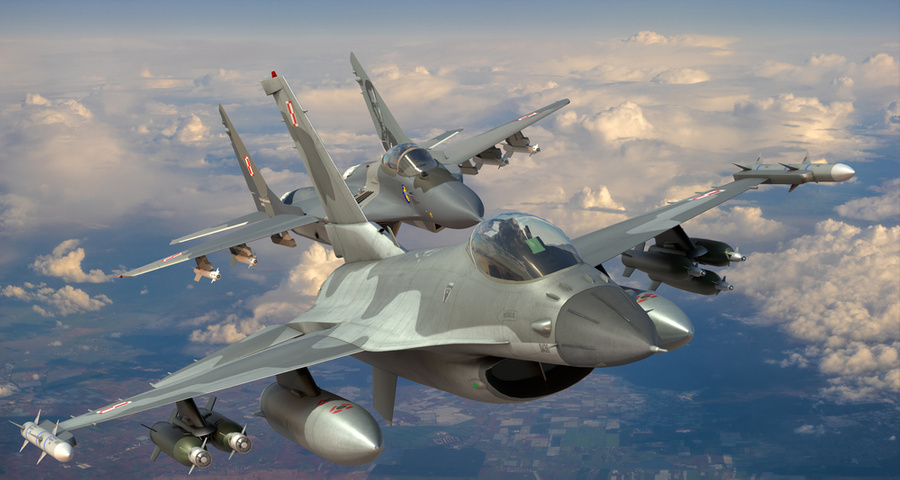 Истребители F-16. Фото © Shutterstock