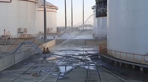 В ударе по резервуарам с топливом на Кубани участвовали два БПЛА, один из них был сбит