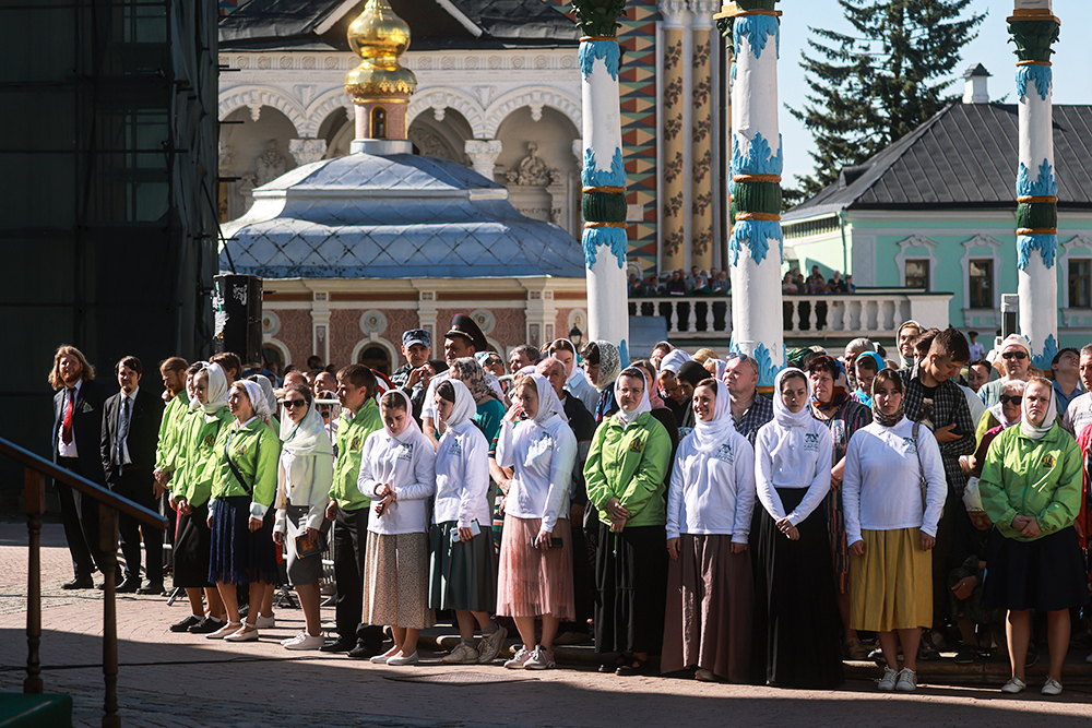 Празднование Дня святой Троицы в Троице-Сергиевой лавре. Фото © ТАСС / Станислав Красильников