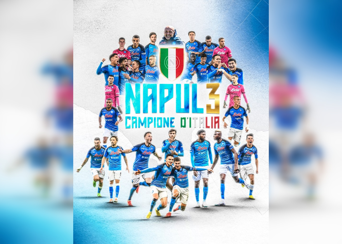 Чемпионство "Наполи" в Италии. Фото © Twitter / Official SSC Napoli