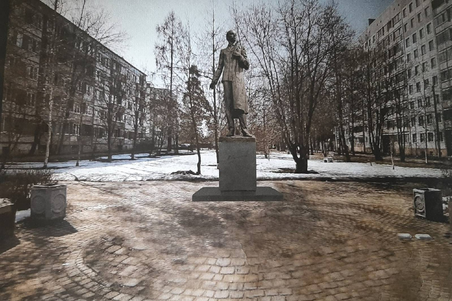 Будущий памятник поэту Николаю Гумилёву во Всеволожске. Фото © VK / Ирина Гуреева-Дорошенко