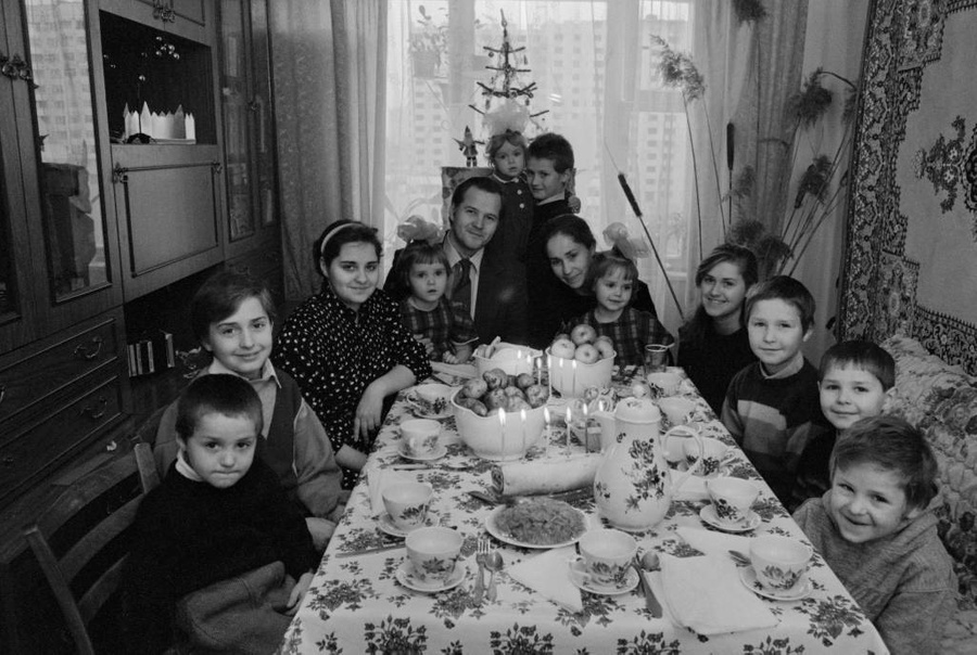 Многодетная семья. Фото © ТАСС / Симановский Альберт 