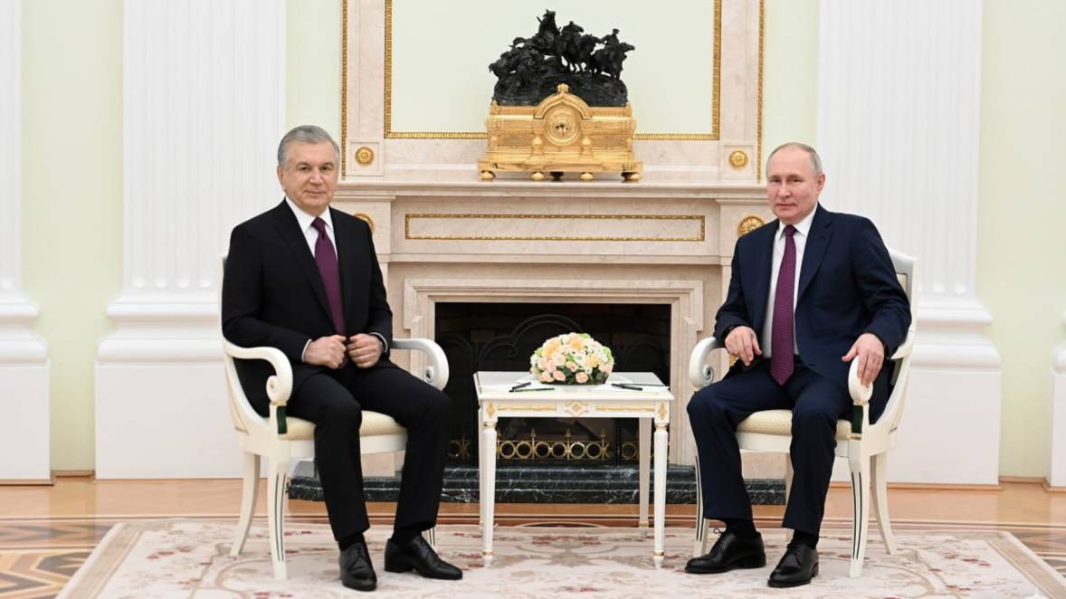 Путин и Мирзиёев обсудили вопросы партнёрства по приоритетным направлениям