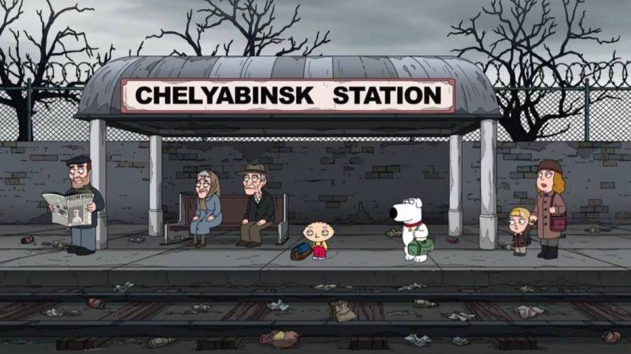 Кадр из серии "Гриффинов" "Из России с любовью". Обложка © Twitter / Family Guy