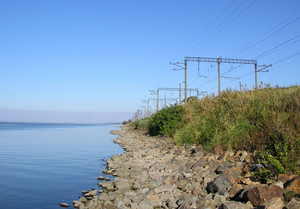 Уровень воды в Каховском водохранилище начал стремительно снижаться