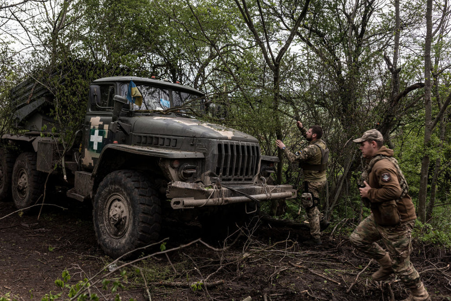 Украинские военные. Фото © Getty Images / Diego Herrera Carcedo / Anadolu Agency